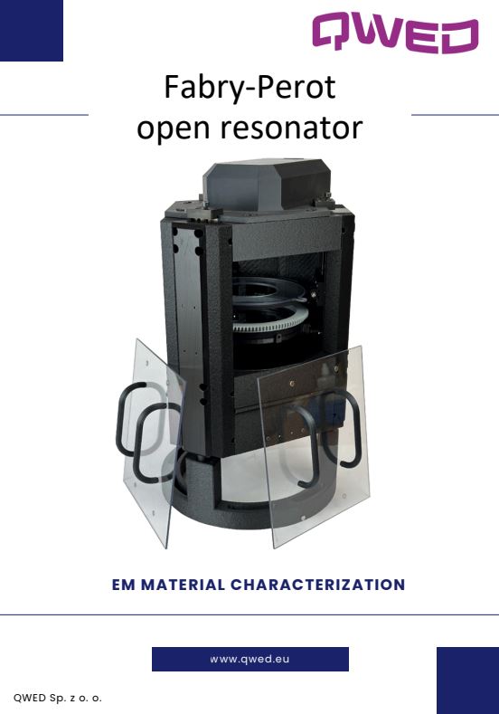 Broadband Fabry-Perot Open Resonator for Dielectrics cover