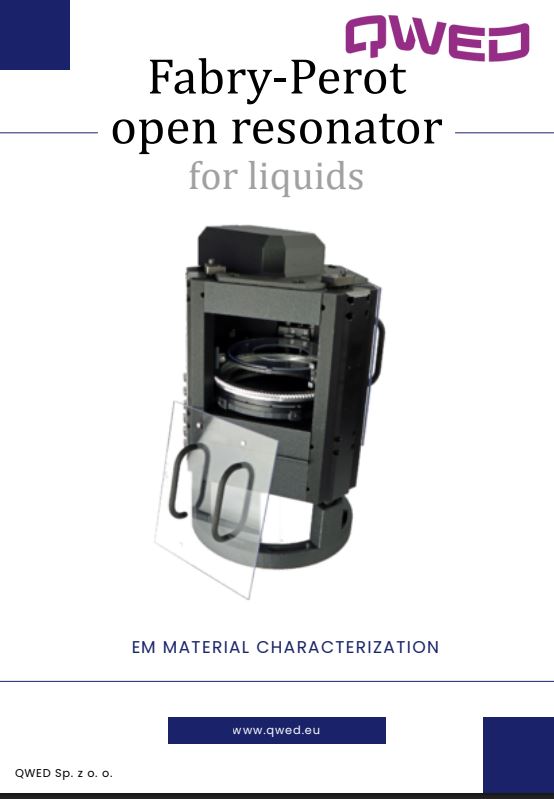Broadband Fabry-Perot Open Resonator for Liquids cover
